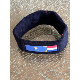 EK 2024 VOETBAL HOOFDZWEETBAND NAVY BLAUW MET EK BEKER MET VLAG