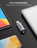 UGREEN 2-IN-1 USB-C OTG KAARTLEZER