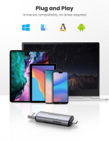 UGREEN 2-IN-1 USB-C OTG KAARTLEZER