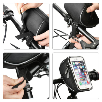 Wozinsky Bike Handlebar Bag Bike Phone Case 6.5 inch Black