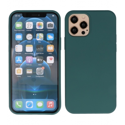 Iphone 12 - 12 Pro TPU Hoesje Back Cover Color Groen