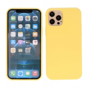 Iphone 12 - 12 Pro TPU Hoesje Back Cover Color Geel