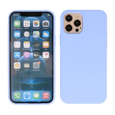 Iphone 12 - 12 Pro TPU Hoesje Back Cover Color Paars
