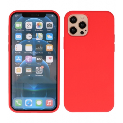 Iphone 12 - 12 Pro TPU Hoesje Back Cover Color Rood