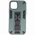 Iphone 12 - 12 Pro Stand Hardcase Back Cover Color Groen