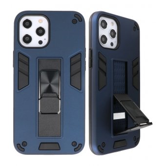 Iphone 12 - 12 Pro Stand Hardcase Back Cover Color Navy