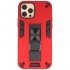 Iphone 12 - 12 Pro Stand Hardcase Back Cover Color Rood