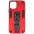 Iphone 12 - 12 Pro Stand Hardcase Back Cover Color Rood