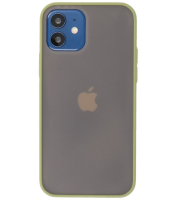 Iphone 12 Mini Hoesje Hard Case Color Navy Groen