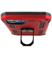 Iphone 12 Mini Pantser Hoesje met Ring Houder Rood