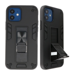 Iphone 12 Mini Stand Hardcase Back Cover Color Zwart