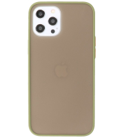 Iphone 12 Pro Max Hoesje Hard Case Color Navy Groen