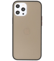 Iphone 12 Pro Max Hoesje Hard Case Color Zwart