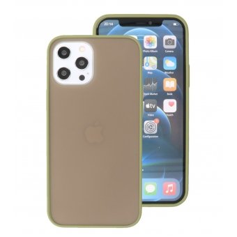 Iphone 12 Pro Max Hoesje Hard Case Color Navy Groen