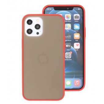 Iphone 12 Pro Max Hoesje Hard Case Color Rood