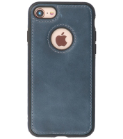 Iphone 7/8/SE2020/SE2022 Leer Hoesje BackCover Navy