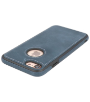 Iphone 7/8/SE2020/SE2022 Leer Hoesje BackCover Navy