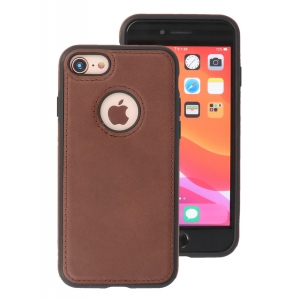 Iphone 7/8/SE2020/SE2022 Leer Hoesje BackCover Mocca