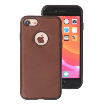 Iphone 7/8/SE2020/SE2022 Leer Hoesje BackCover Mocca