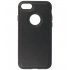 Iphone 7/8/SE2020/SE2022 Leer Hoesje BackCover Zwart