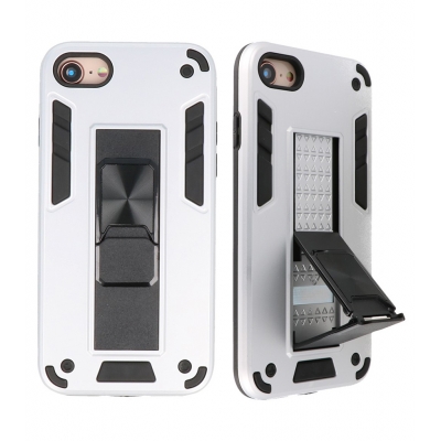 Iphone 7/8/SE 2020/SE 2022 Stand Hardcase Case Zilver