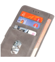 Iphone 14 Hoesje Bookstyle Wallet Cases Grijs