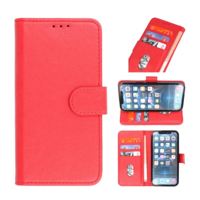 Iphone 14 Hoesje Bookstyle Wallet Cases Rood