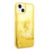 Guess iPhone 14 & 13 Hardcase Backcover Liquid Glitter Translucent Yellow