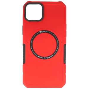 Magnetic Charging Case for iPhone 14 Plus Red