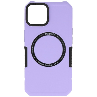 Magnetic Charging Case for iPhone 14 Plus Purple