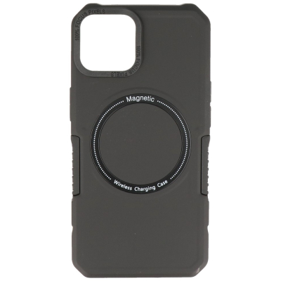 Magnetic Charging Case for iPhone 14 Plus Black