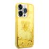 Guess iPhone 14 Pro Max Hardcase Backcover Liquid Glitter Translucent Yellow