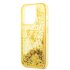 Guess iPhone 14 Pro Max Hardcase Backcover Liquid Glitter Translucent Yellow