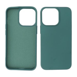 Iphone 15 Pro Max TPU Hoesje Back Cover Kleur Donker Groen