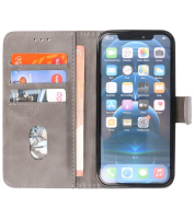 Iphone 14 Pro Hoesje Bookstyle Wallet Cases Grijs