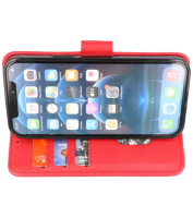 Iphone 14 Pro Hoesje Bookstyle Wallet Cases Rood