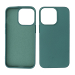 Iphone 15 Pro TPU Hoesje Back Cover Kleur Donker Groen
