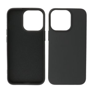 Iphone 15 Pro TPU Hoesje Back Cover Kleur Zwart