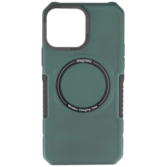 Magnetic Charging Case for iPhone 14 Pro Dark Green