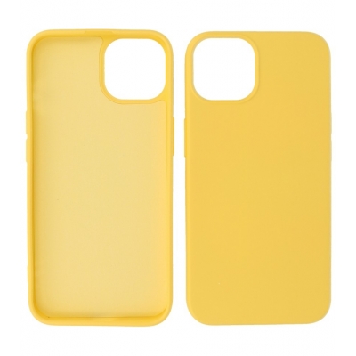 Iphone 14 TPU Hoesje Back Cover Color Geel