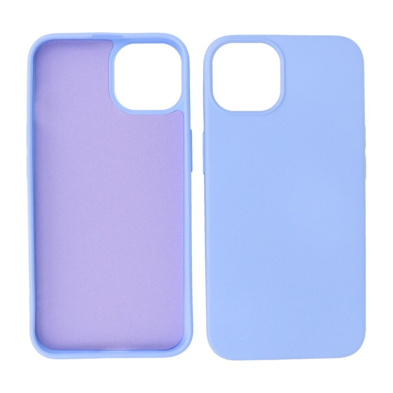 Iphone 15 TPU Hoesje Back Cover Kleur Paars