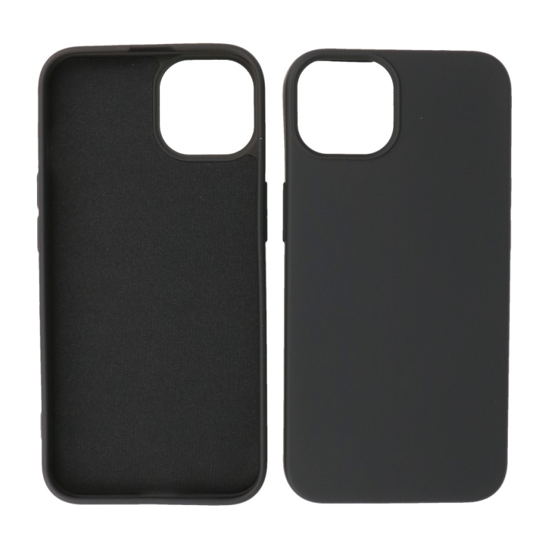 Iphone 14 TPU Hoesje Back Cover Color Zwart