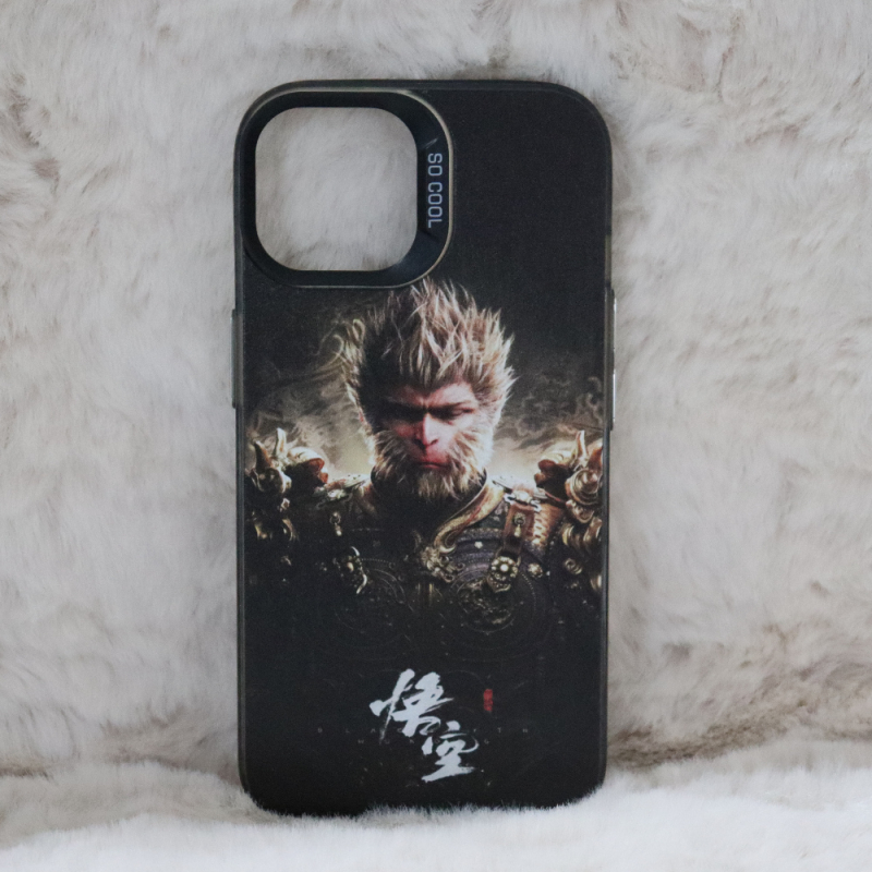 Battle Armor Edition Black Myth Wukong iPhone 15 Hoesje Zwart