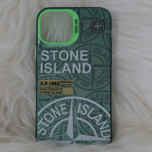 Trendy Stone Island Iphone 12 - 12 Pro Back Case High End Green Color