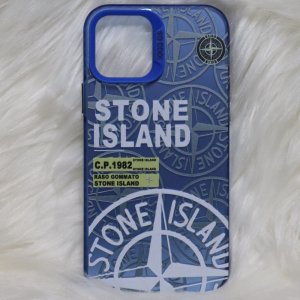 Trendy Stone Island Iphone 12 - 12 Pro Back Case High End Blue Color