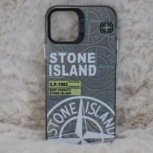 Trendy Stone Island iPhone 12 en 12 Pro hoesje Hoogwaardige Zwart kleur