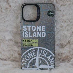 Trendy Stone Island iPhone 12 Pro Max hoesje Hoogwaardige Zwart kleur