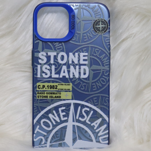 Trendy Stone Island iPhone 13 hoesje Hoogwaardige Blauw kleur