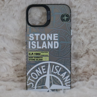 Trendy Stone Island iPhone 13 hoesje Hoogwaardige Zwart kleur