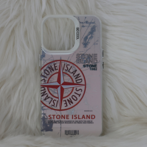 Trendy Stone Island iPhone 13 Pro hoesje Hoogwaardige Rood kleur